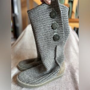 UGG Cardy Knit Boots Size 10